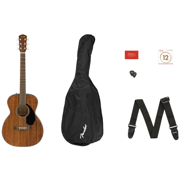 Fender CC-60S Concert Pack V2 Acoustic Guitar Bundle (Mahogany)