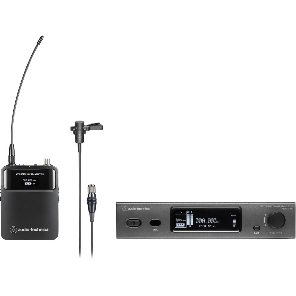 Audio-Technica ATW3211N 3000 Series Network Wireless System 470-530 MHz - AT831cH Lavalier Microphone