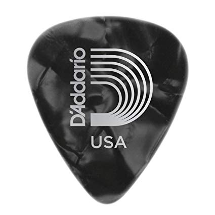 D'Addario 1CBKP4-100 - 100 STD-PICK-CEL-BKPEARL- MED