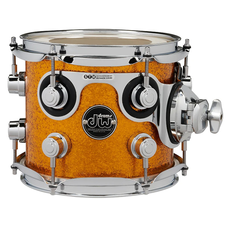 DW Performance Series Tom Tom 7x8 Finish Ply - Gold Sparkle
