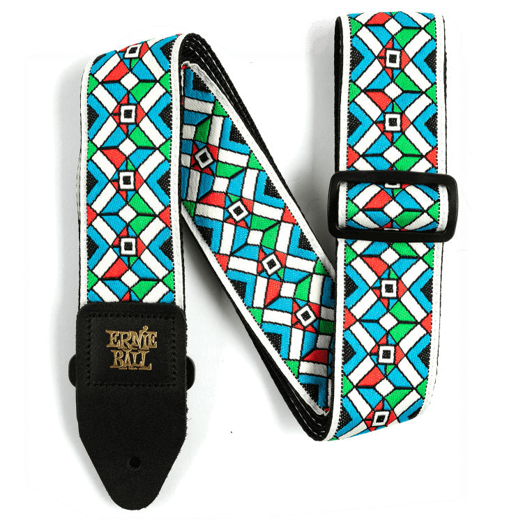 Ernie Ball Jacquard Polypro Guitar Strap - Kaleidoscope Blue