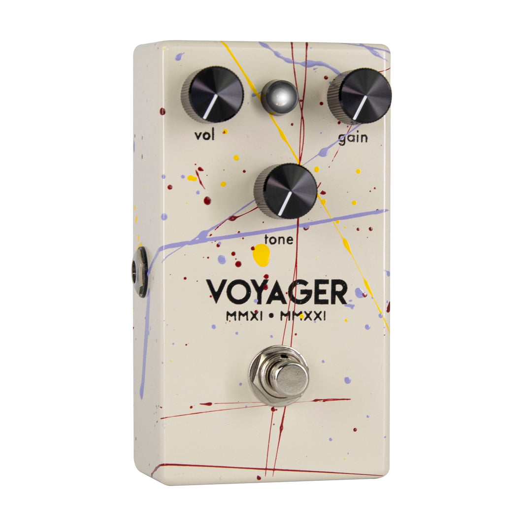 Walrus Audio Voyager Pre-Amp Overdrive 10-Year Anniversary Splatter Paint (Cream)