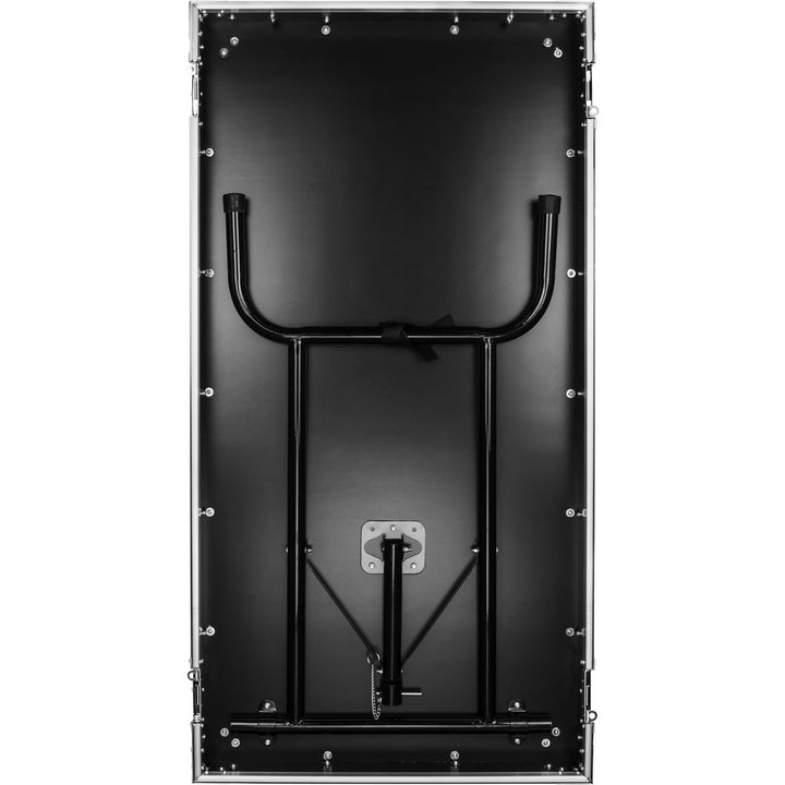 Odyssey FZGS1416WDLX Pro Combo Rack w/ Glide Platform, Side Table & Casters - 14U Over 16U