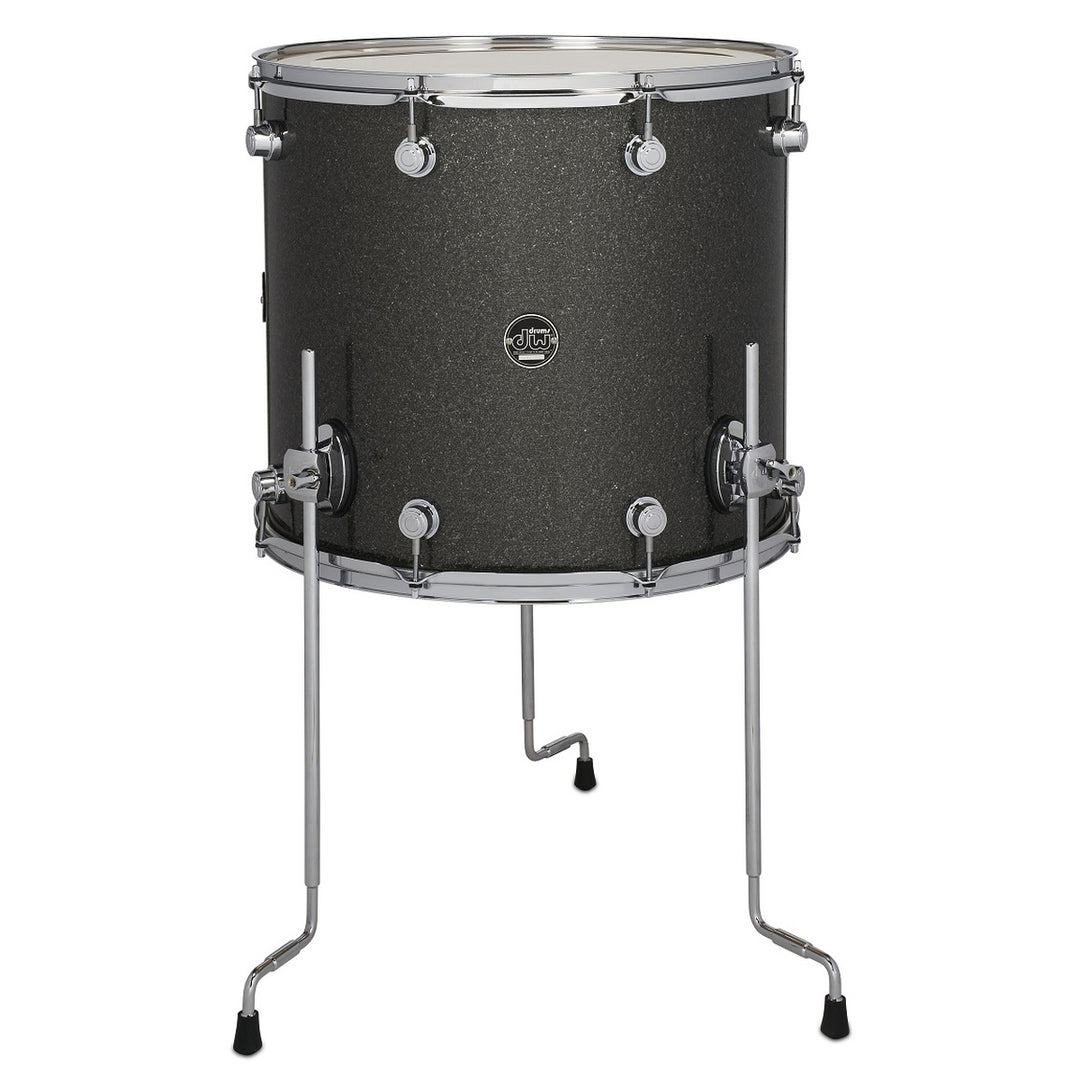 DW Performance Series Floor Tom 16x18 Finish Ply - Pewter Sparkle