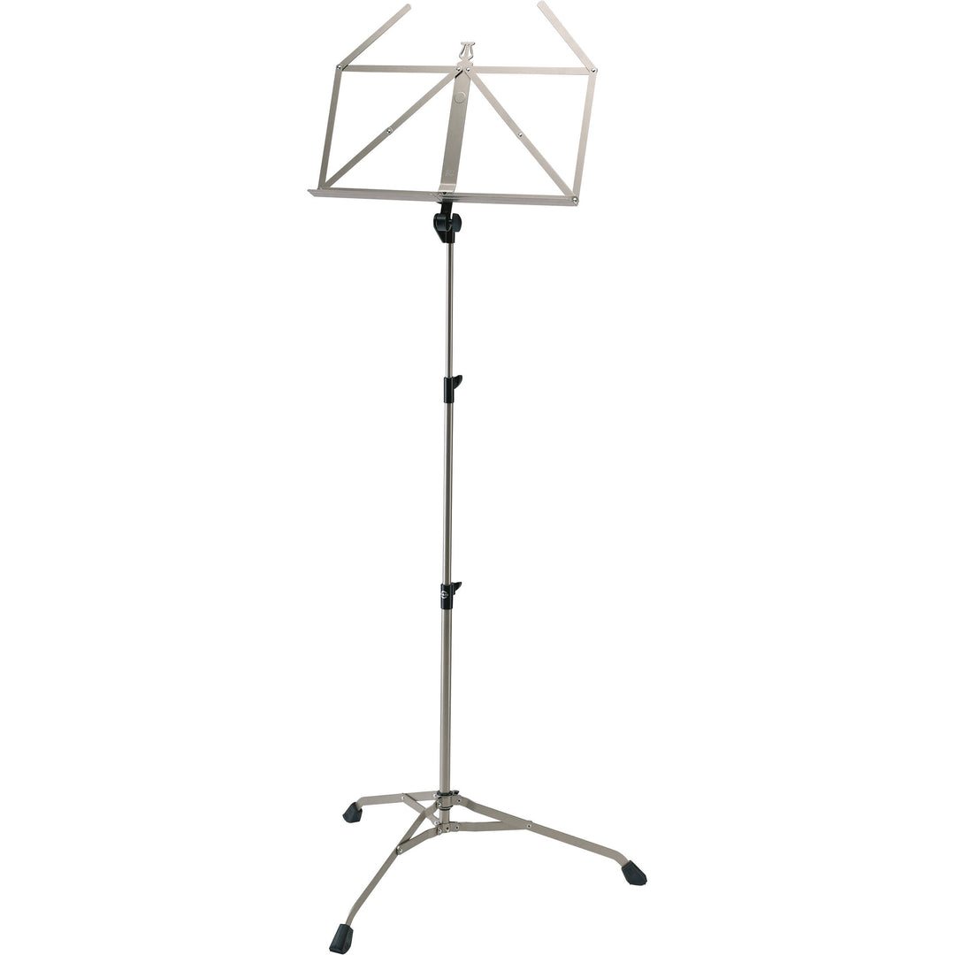K&M 107 Music Stand with Leg Stability (Nickel)