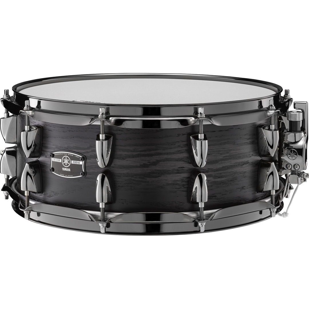 Yamaha LHS1455 Snare Drum Live Custom Hybrid Oak 14” x 5.5” - Uzu Charcoal Sunburst