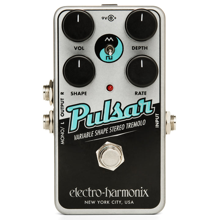 Electro-Harmonix Nano Pulsar Variable Shape Stereo Tremolo Guitar Effect Pedal