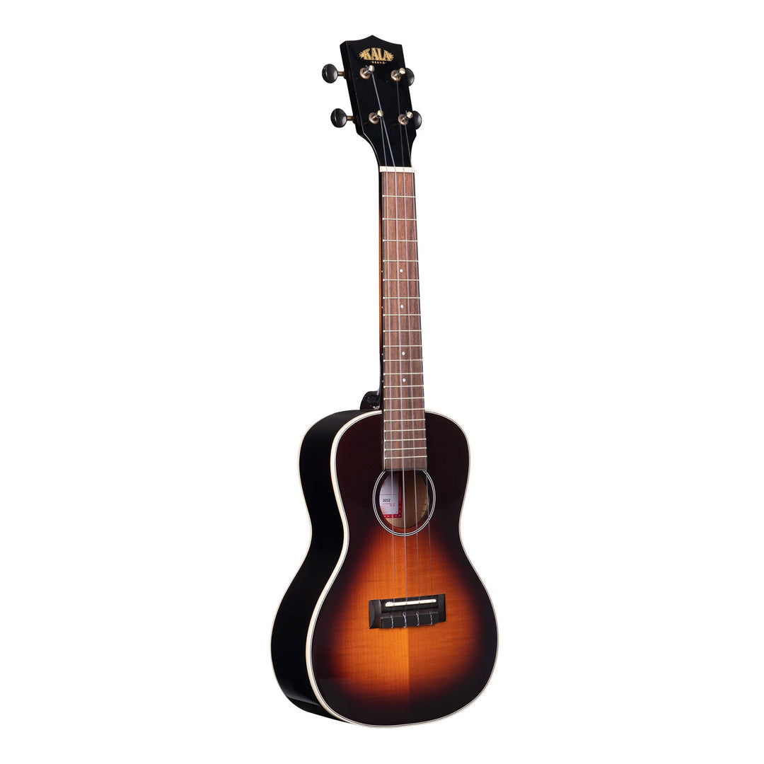 Kala KA-FMTB-C Gloss Flame Maple Concert Ukulele - Tobacco Burst