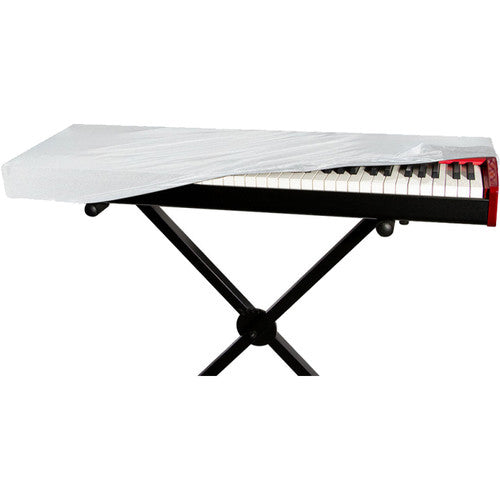 On-Stage 88-Key Keyboard Dust Cover - White