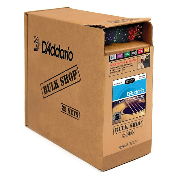 D'Addario EXP16-B25 - 25 BOX ACOUS EXP PHOS BRZ LITE