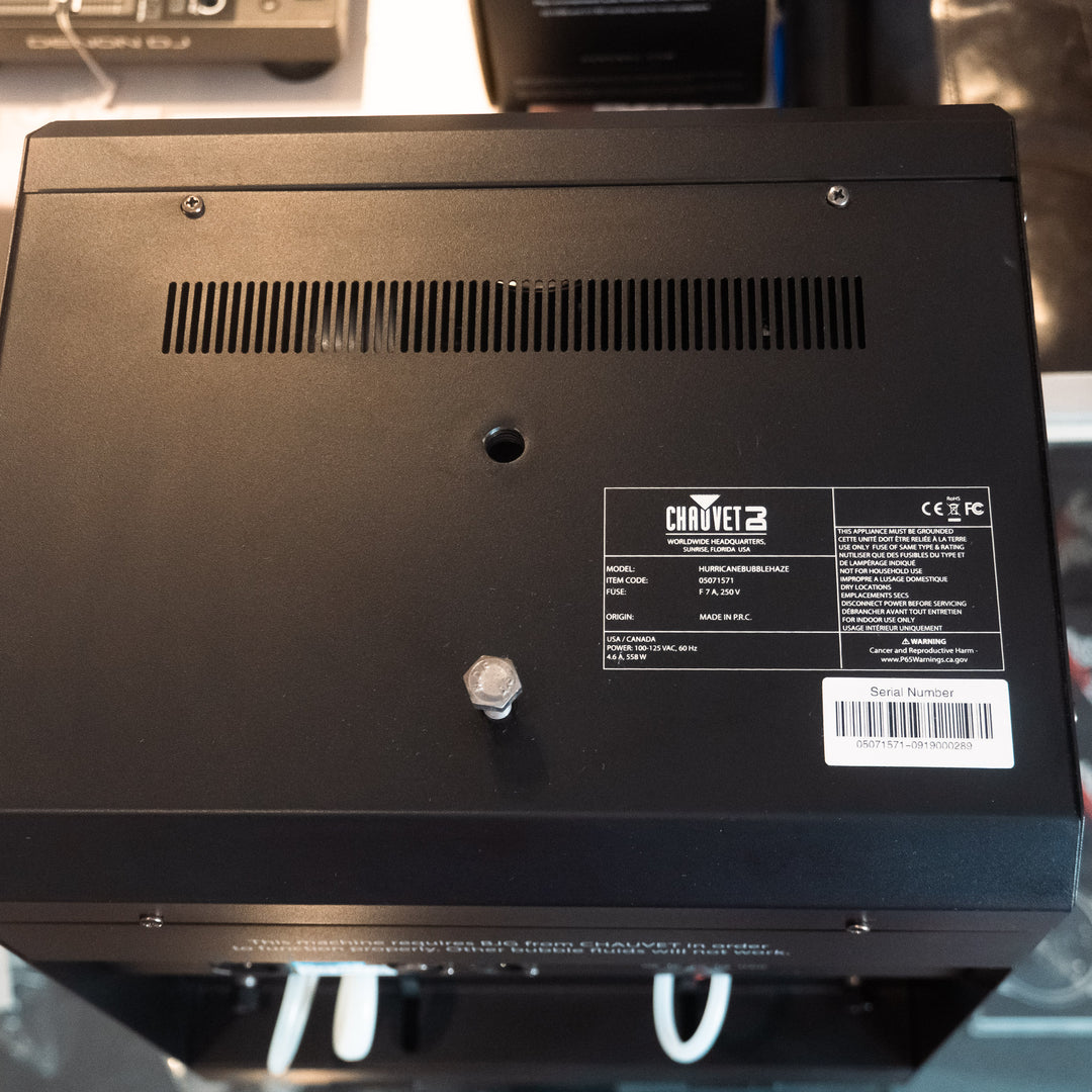 Chauvet DJ Hurricane Bubble Haze Hybrid Atmospheric Effect Machine (Demo)