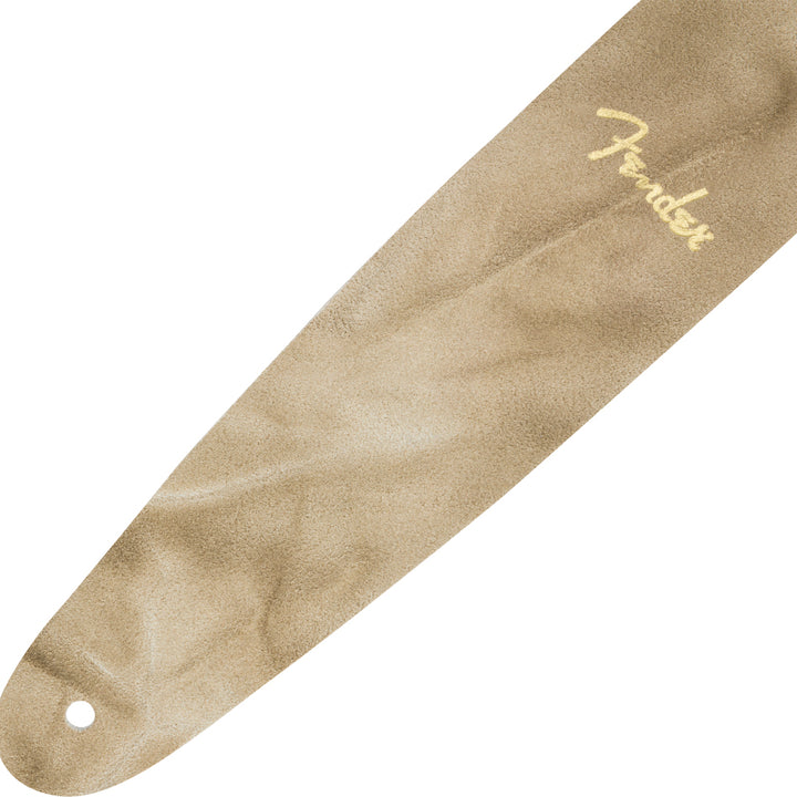 Fender Tie Dye Leather Guitar Strap - Natural