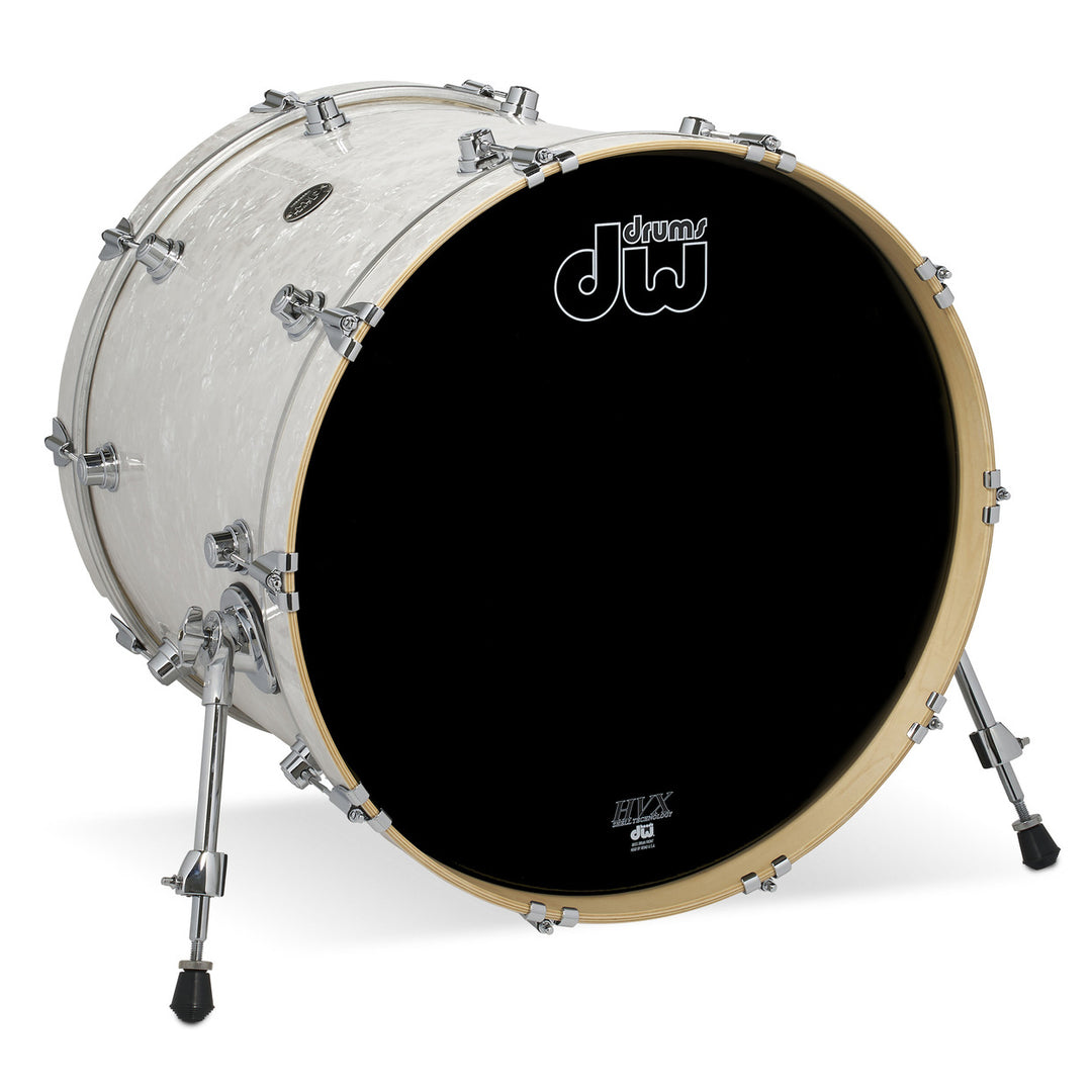 DW Performance Series Bass Drum 18x22 Finish Ply - White Marine