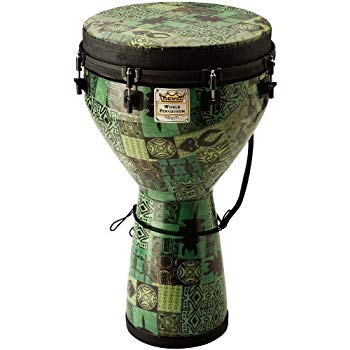 Remo DJ-6112-32 - 12''X22''Djembe,Apex,Green Kinte Designer Series