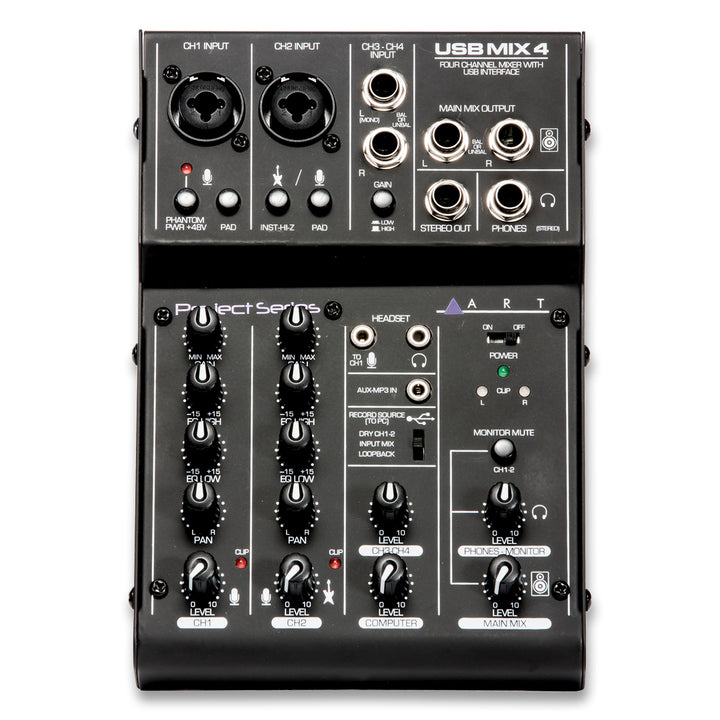 ART 4 CH USB RECORDING MIXER