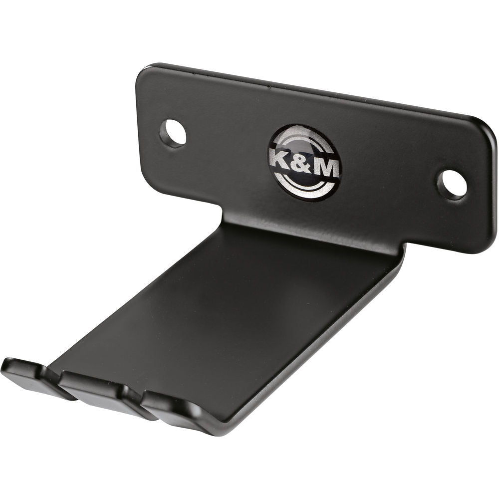 K&M 16311 Headphone Wall Holder - Black