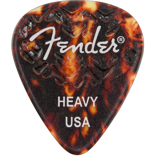 Fender 351 Shape Wavelength Celluloid Picks — 6-Pack - Shell