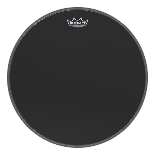 Remo P3-1016-ES - 16''Bass,POWERSTROKE 3,EBONY 5'' Black DynamO
