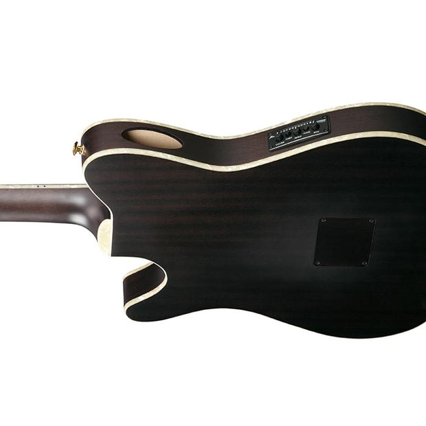 Ibanez TOD10N Acoustic-Electric Guitar - Transparent Black Flat