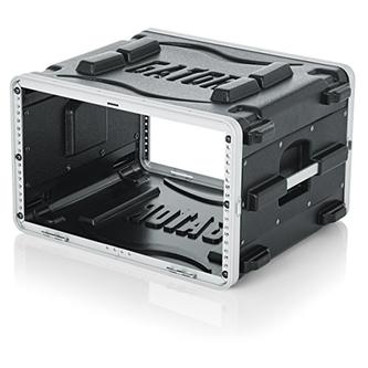 Gator GR-6L 6U Polyethylene 19'' Rack, 19.5'' Deep, Locking Lids