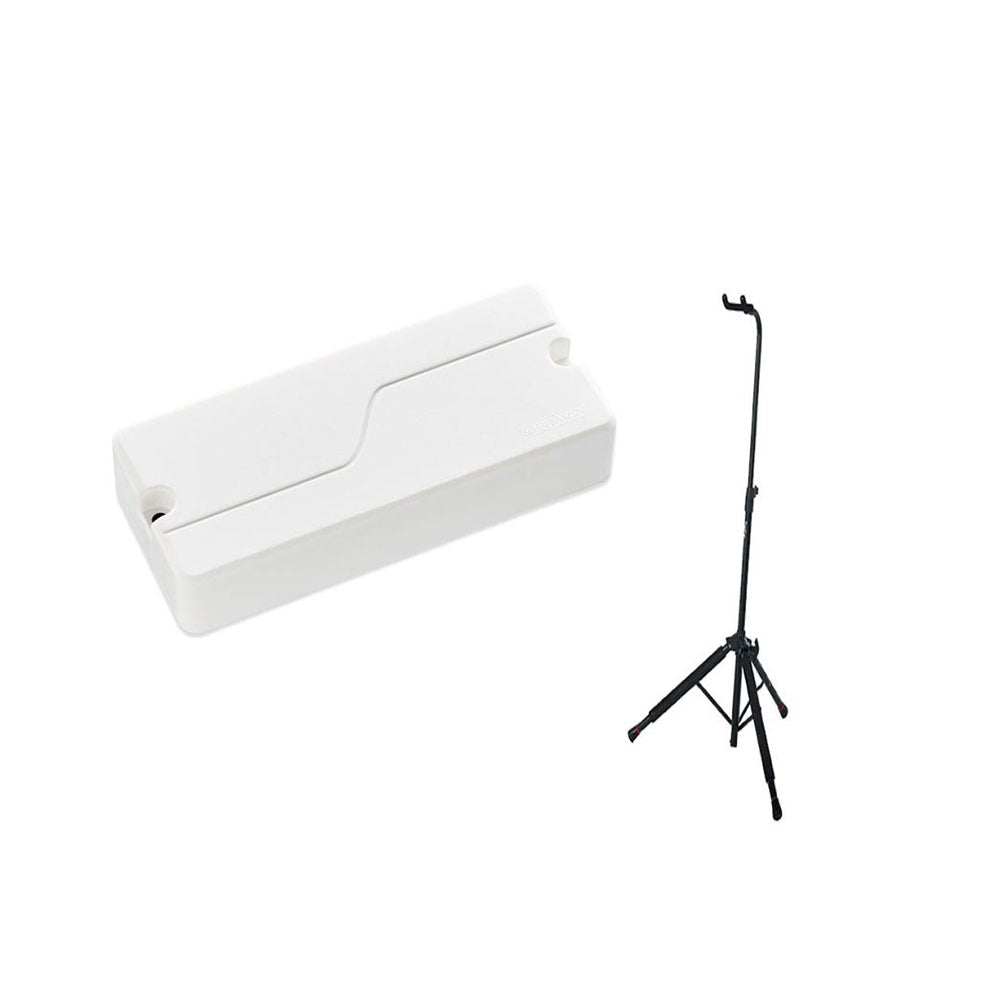 Fishman PRF-BS4-SW2 Fluence Bass, 4 String, Soapbar, Set, White Plastic