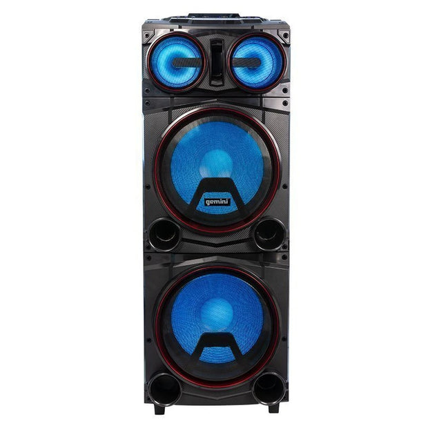 Gemini GMAX-6000 DJ Style Bluetooth Speaker - Dual 15” Woofer & Dual 6” Tweeter