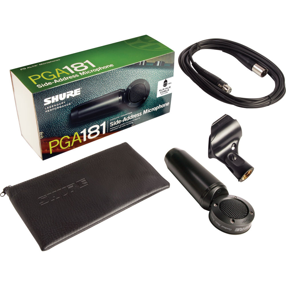 Shure PGA181 Side-Address Cardioid Condenser Microphone G6: 470 - 506MHz