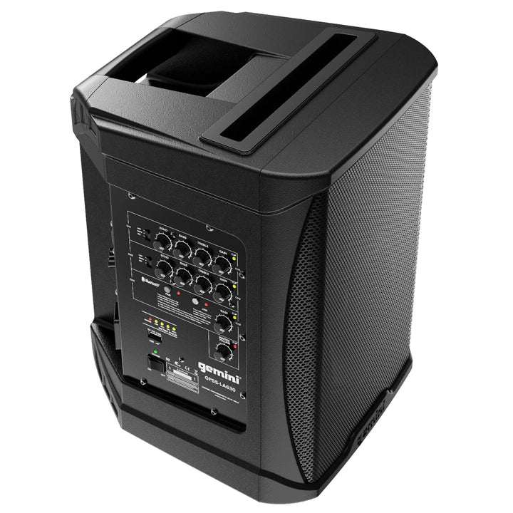 Gemini GPSS-650 Bluetooth Professional PA Speaker w/ 3-Channel Mixer - 6.5”