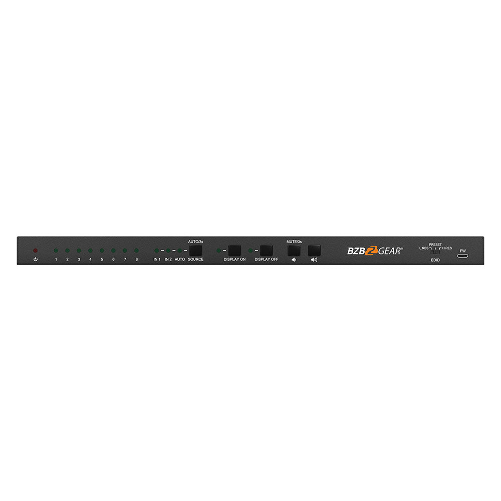 BZBGEAR - 8-Port HDMI 4K 18Gps 60Hz Splitter/Distribution Amplifier w/CEC Turn On/Off TV
