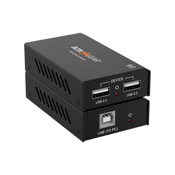 BZBGEAR - USB 2.0 Extender Over a Single Cat.X Cable up to 330ft