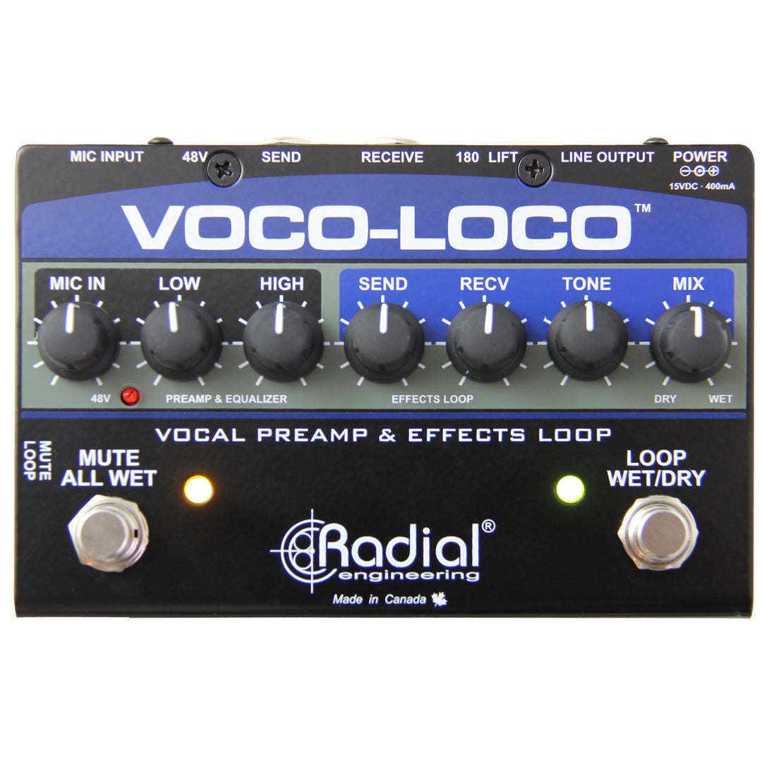 Radial Voco-Loco Effects Switcher for Voice or Instrument
