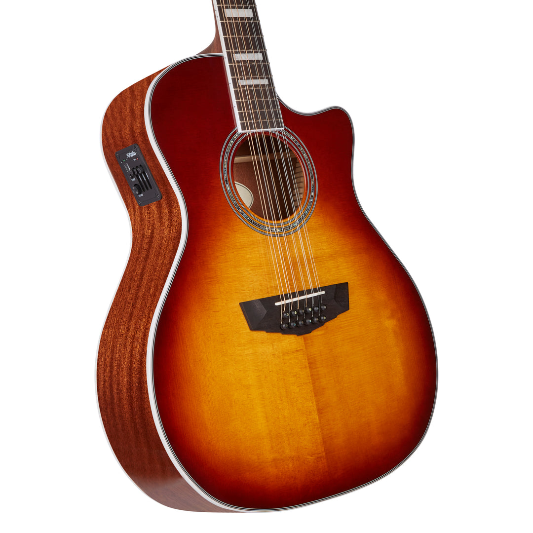 D'Angelico Premier Fulton 12-String Acoustic Guitar - Iced Tea Burst