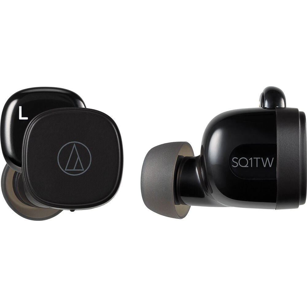 Audio-Technica Consumer ATH-SQ1TW True Wireless In-Ear Headphones - Licorice Black