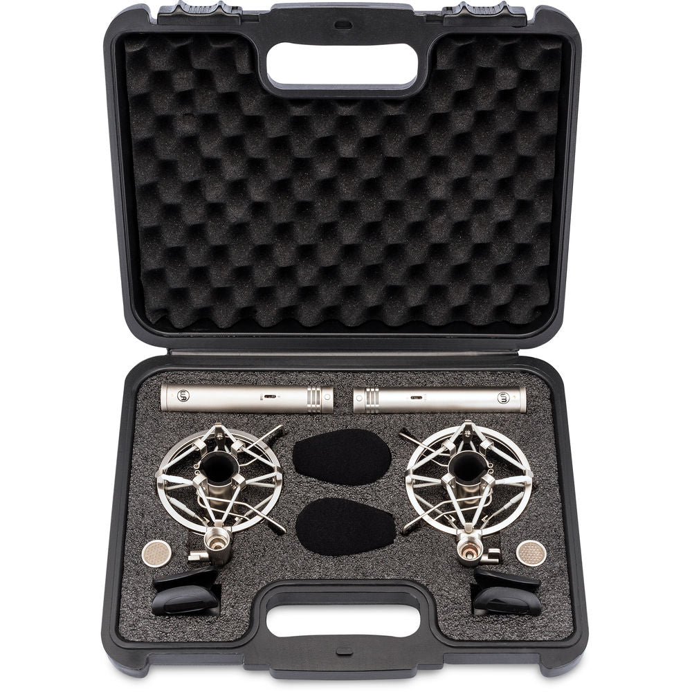 Warm Audio WA-84 Stereo Microphone Pair w/ Omni & Cardioid Capsules - Nickel