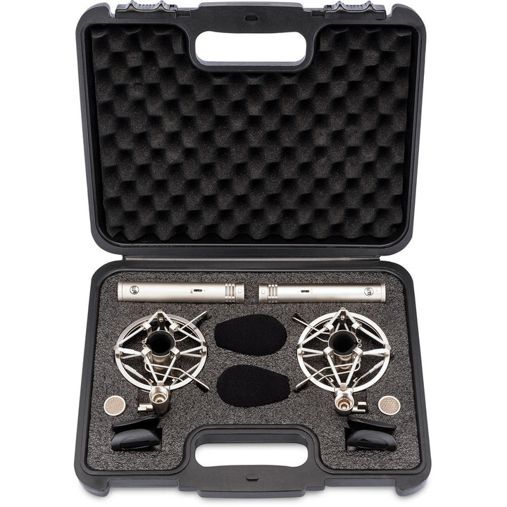 Warm Audio WA-84 Stereo Microphone Pair w/ Omni & Cardioid Capsules - Nickel