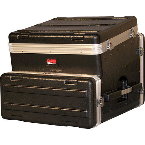 Gator GRC10x4 10 spaces on tilt, 4 spaces below. 19'' Polyethylene Rack