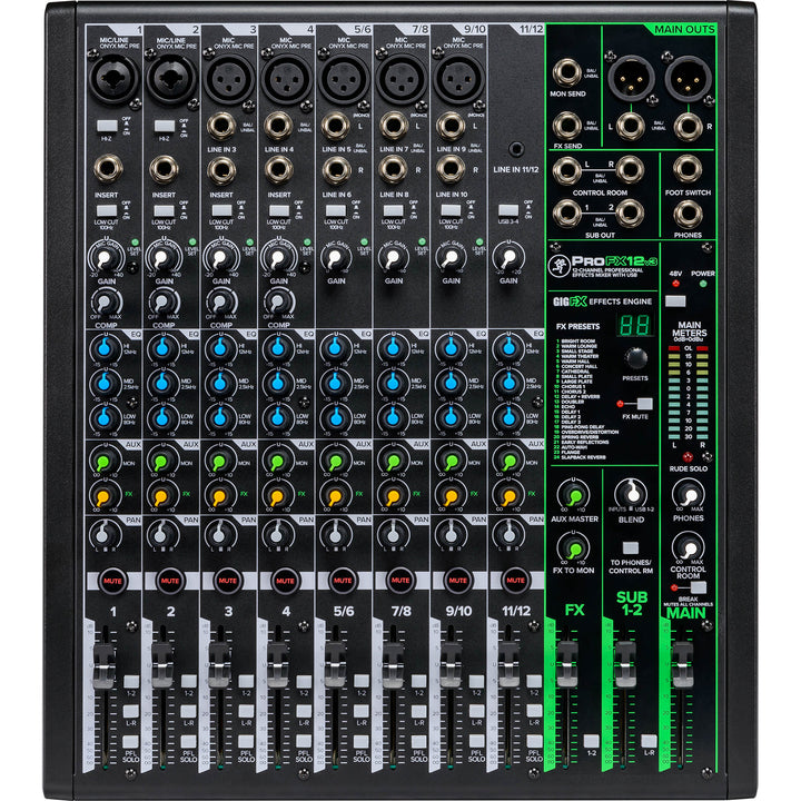 Mackie ProFX12v3 12-Channel Mixer w/ FX and USB Interface ProFX v3