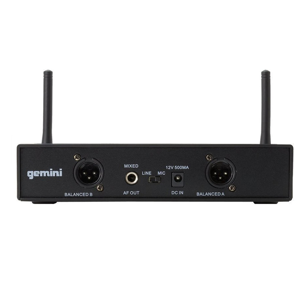 Gemini UHF-6200HL Dual-Channel UHF Wireless Microphone System - Lavalier / Headset