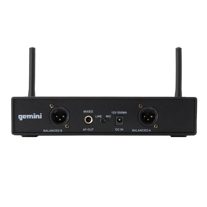 Gemini UHF-6200HL Dual-Channel UHF Wireless Microphone System - Lavalier / Headset