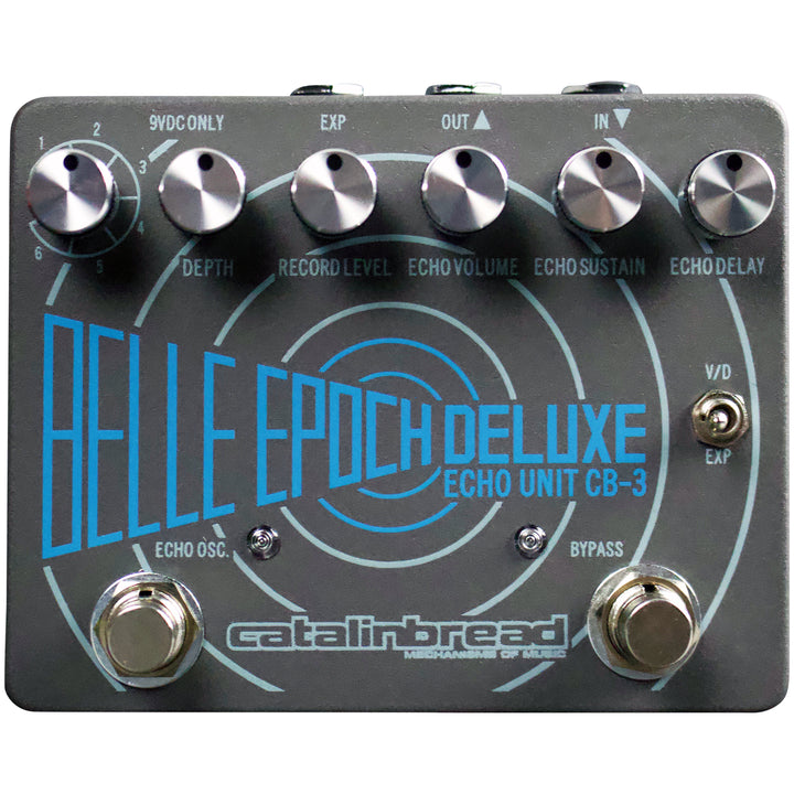Catalinbread Belle Epoch Deluxe Echo Unit CB-3 Guitar Pedal (Grey and Blue)