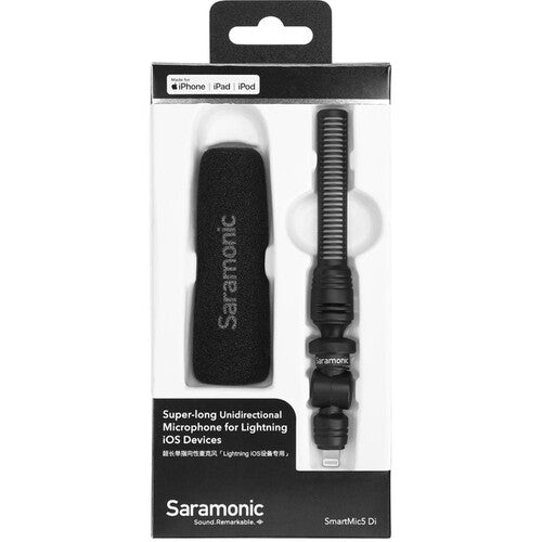 Saramonic SmartMic5 DI Mini Shotgun Microphone for Lightning iOS Mobile Devices