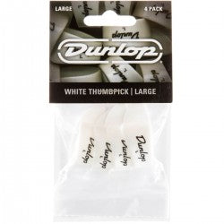Dunlop 9003P White Thumbpicks P.P. 4 pcs.