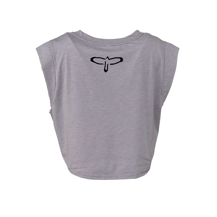PRS Women's Sleeveless Jersey, Block Logo - Tungsten