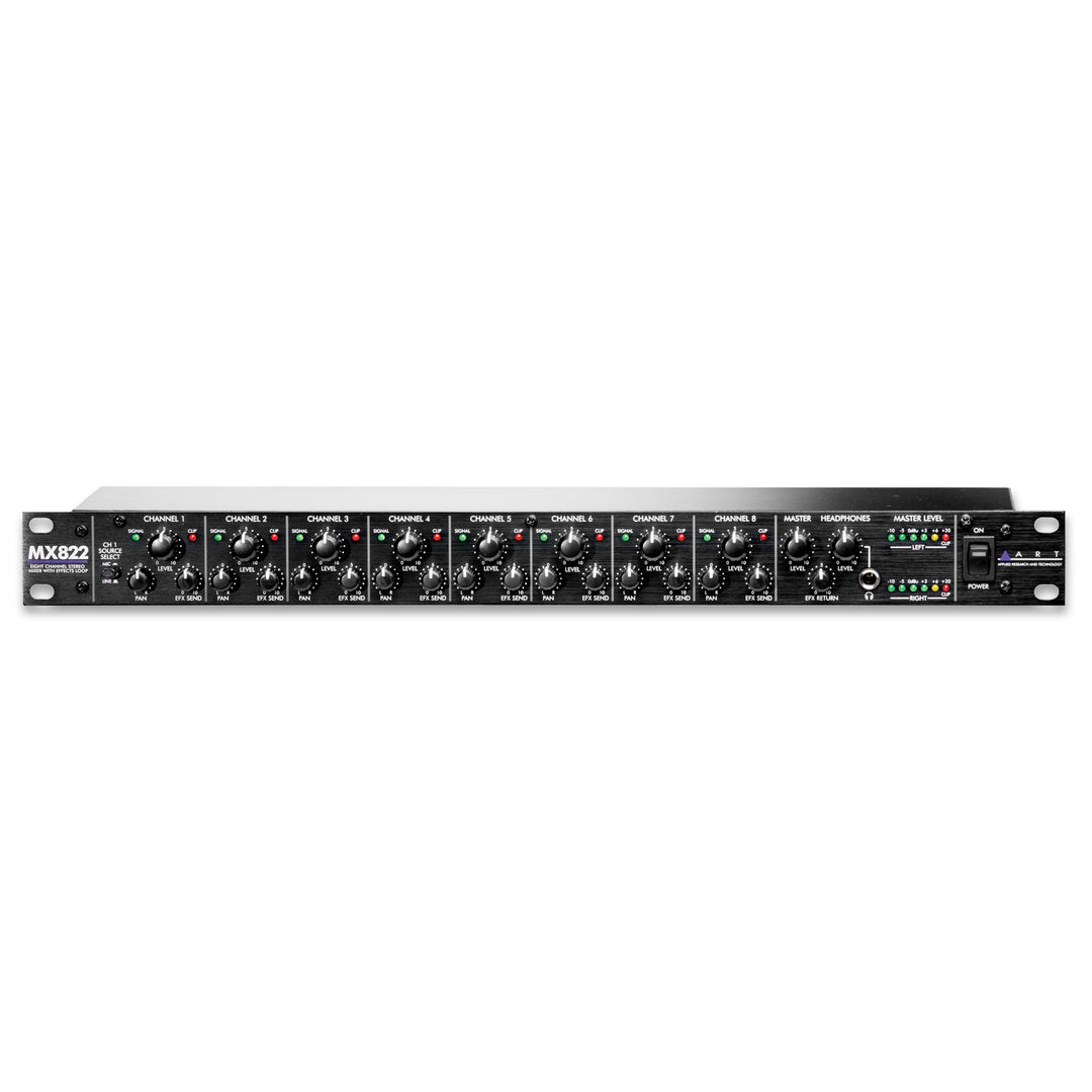 ART 8 CH STEREO RACK MOUNT MIXER