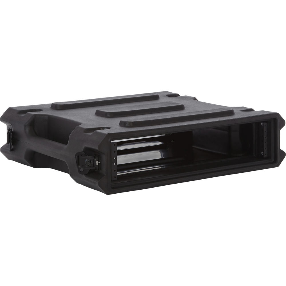Gator G-PRO-2U-19 2 Space Rotationally Molded Rack Case, 19” Deep