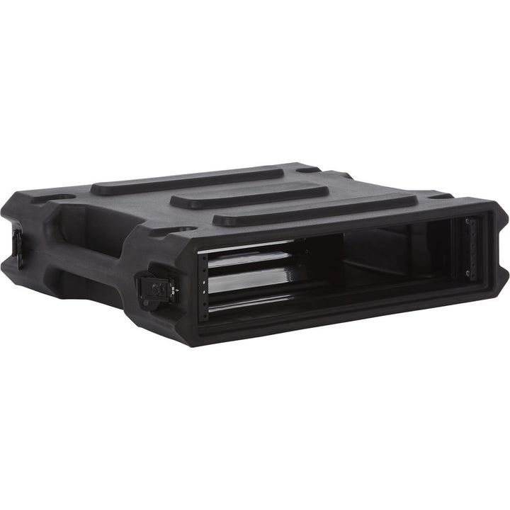 Gator G-PRO-2U-19 2 Space Rotationally Molded Rack Case, 19” Deep
