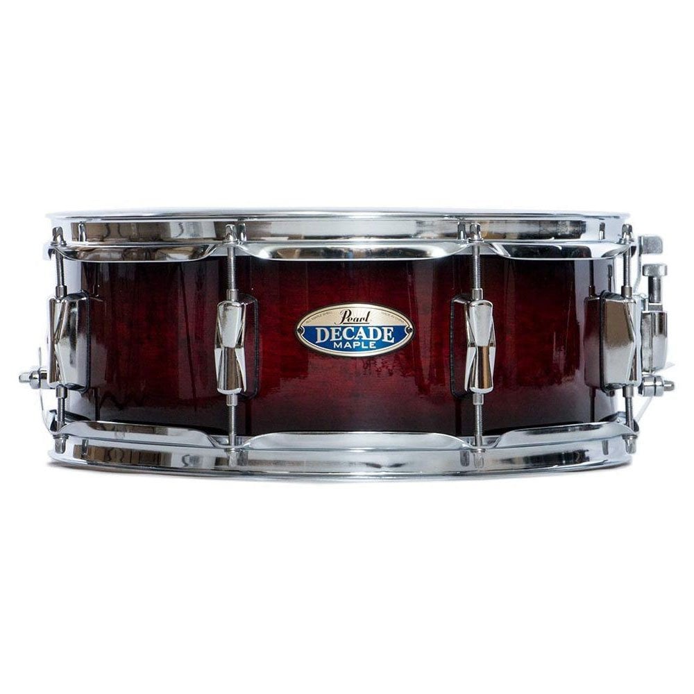 Pearl Decade Maple DMP1455SC 14" x 5.5" Snare Drum #261 Gloss Deep Red Burst
