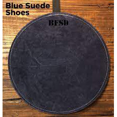 Big Fat Snare Drum SUEDE-BSS-14-The Millionaire Suede Snare Drum ''Blue Suede Shoes''