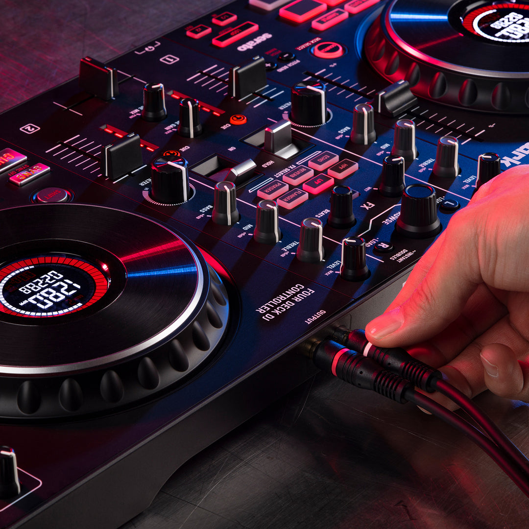 Numark Mixtrack Platinum FX 4-Deck Advanced DJ Controller w/ Jog Wheel Displays & Effects Paddles