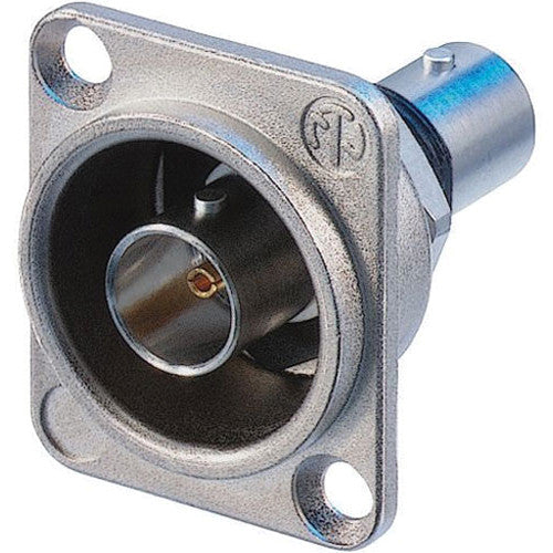 Neutrik NBB75DFI - Nickel BNC Bulkhead Jack -D Size Isolated Feed-Thru